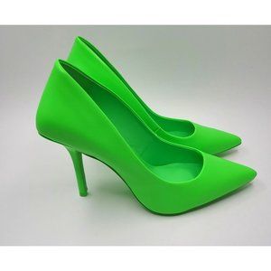 Aldo Jess Pointed Toe Pump Bright Green - size 9